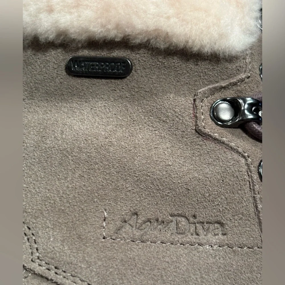 AQUA DIVA Dunedin Ice Grip sole Waterproof Snow boots size 9